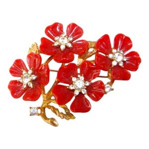 Vintage Nolan Miller Glamour Collection floral brooch Women’s costume jewelry
